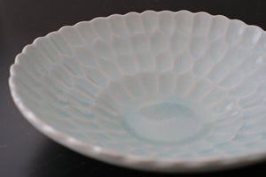 Dahlia Ice Crackle Minoyaki Serving Bowls