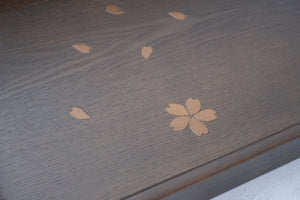Sakura Petal Whole Wood Long Rectangular Tray