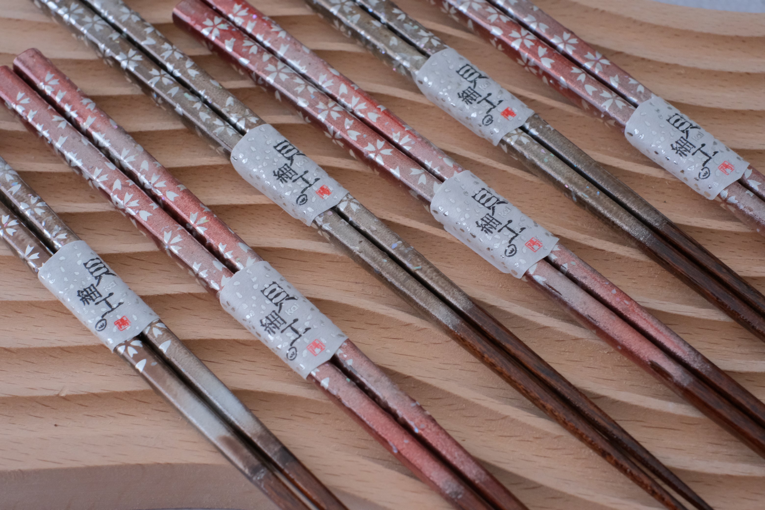 Premium Natural Wood Wakasa Sakura His & Hers Chopsticks Set