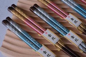 Premium Natural Wood Silverado Sakura His & Hers Chopsticks Set