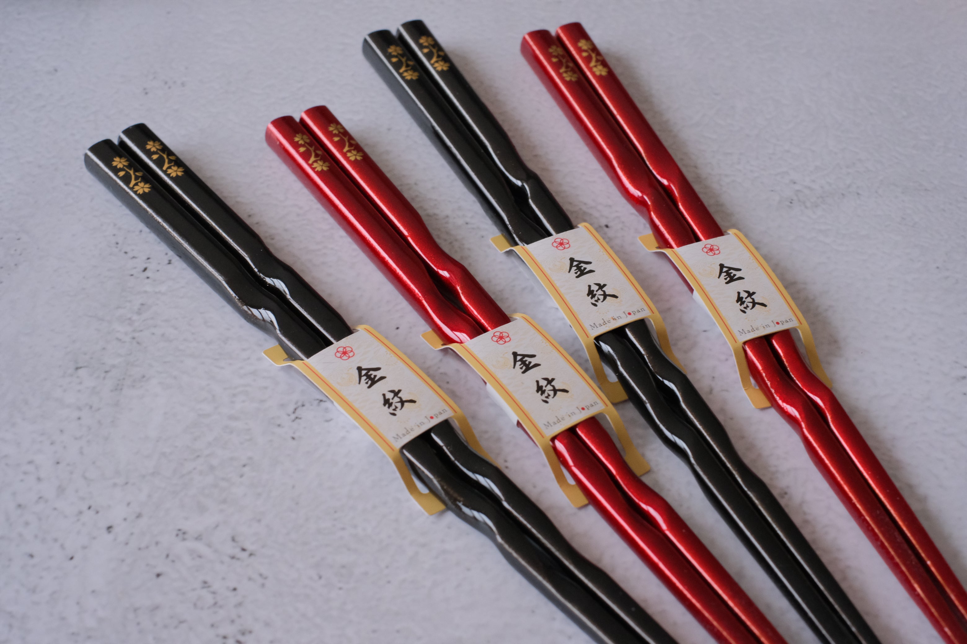 Premium Natural Wood Twist Top Sakura His & Hers Chopsticks Set