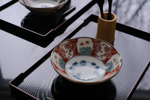 Miyamoto Sangyo 8.5" Kurobuchi Vermilion ABS Lacquerware Tea Tray
