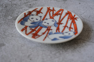 6 Piece Rinkin Minoyaki Blue & Red Petite Plate Set