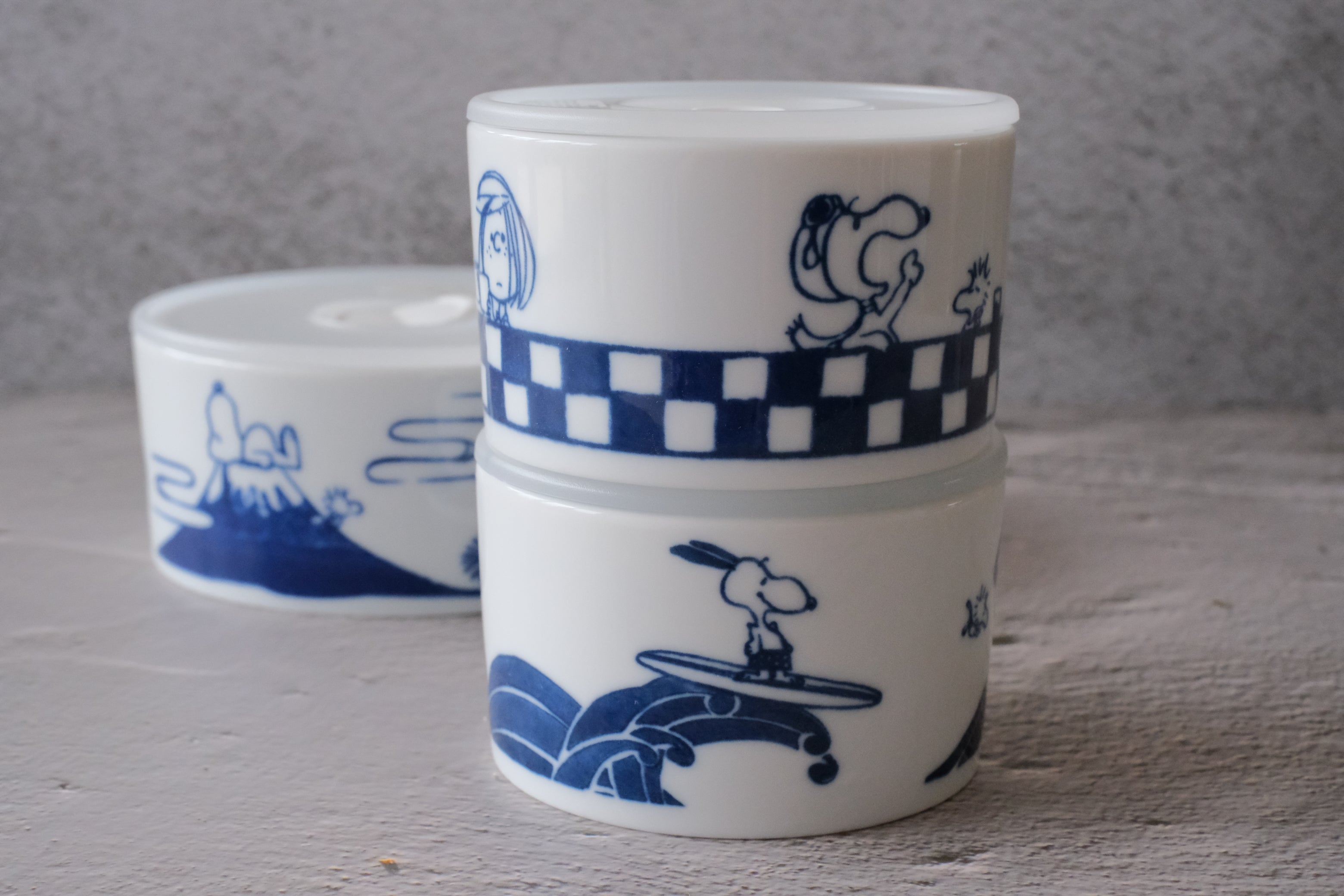  SKATER JP Snoopy Mug Set of 3 with Strwas and Lids Straw Cups  11oz : Home & Kitchen