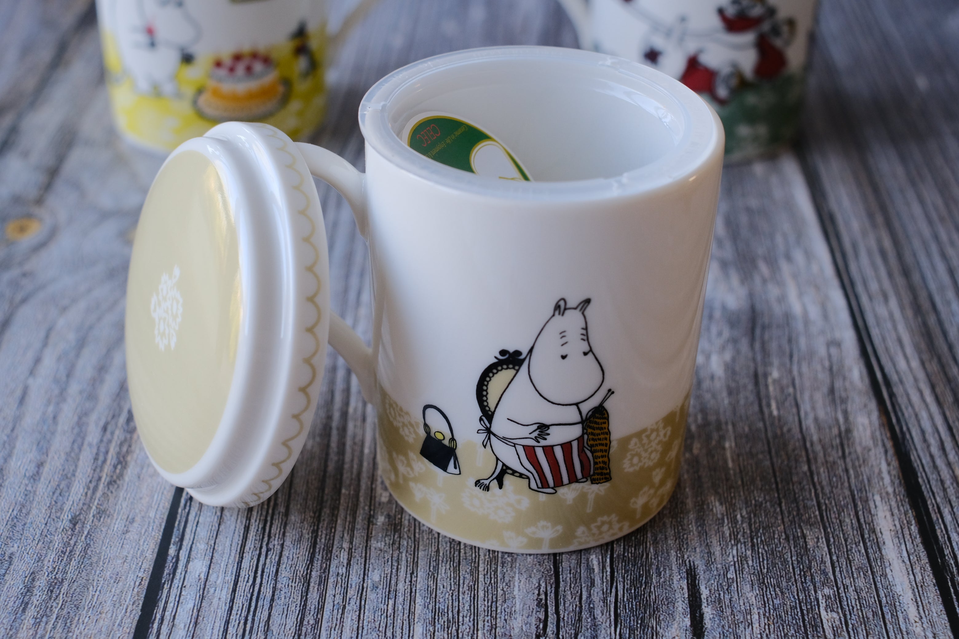 Yamaka Celec Moomin Teamate Deep Steep Tea Mugs with Lid