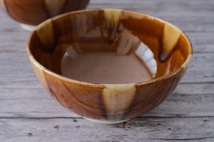 Minoyaki Caramel Candy Glaze Donburi Bowl