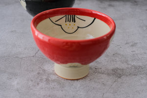 Minoyaki Camellia High Neck Medium Donburi Bowl