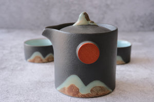 Black Tea-scape 3 Piece Travelling Tea Set