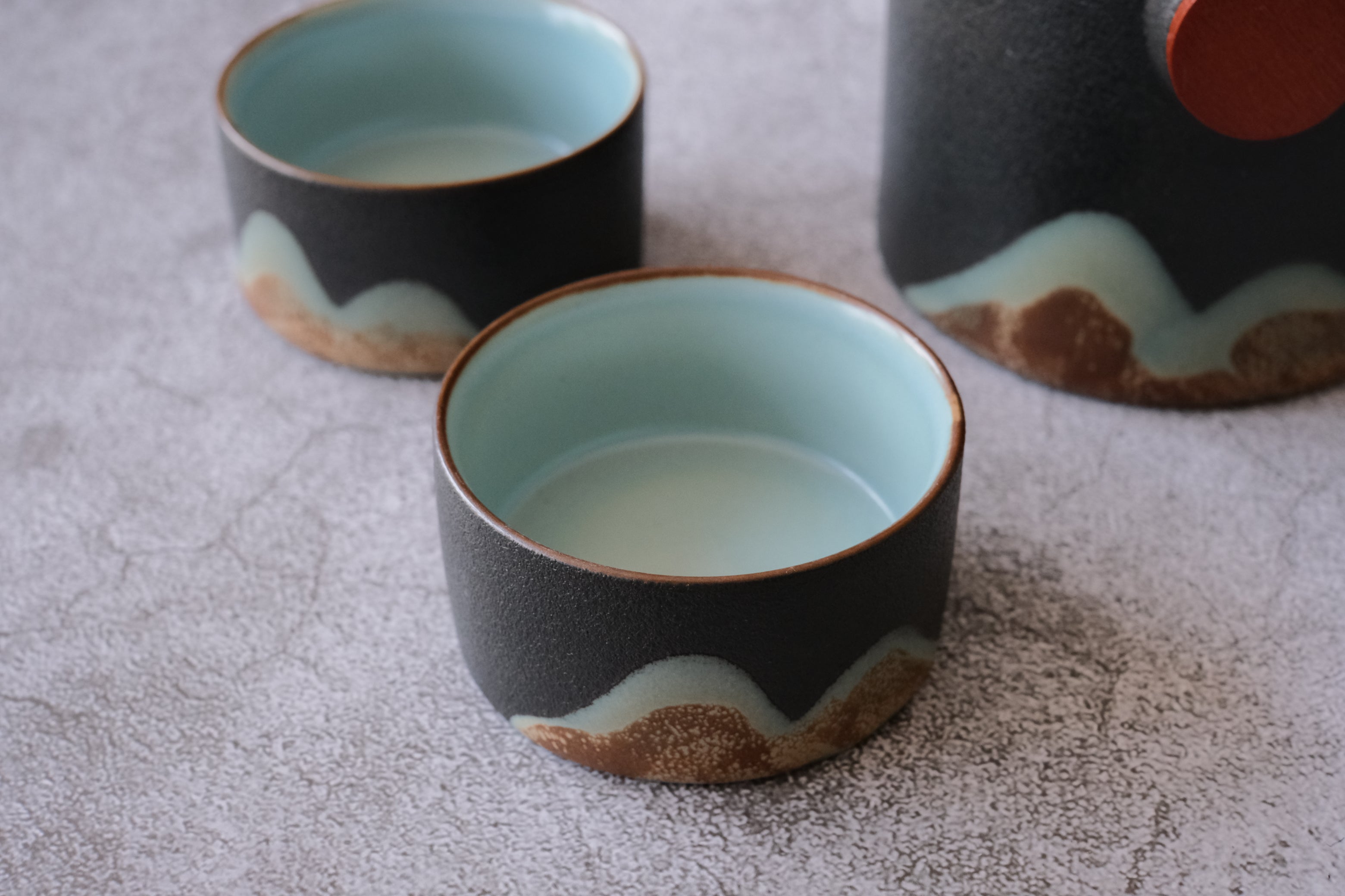 Black Tea-scape 3 Piece Travelling Tea Set