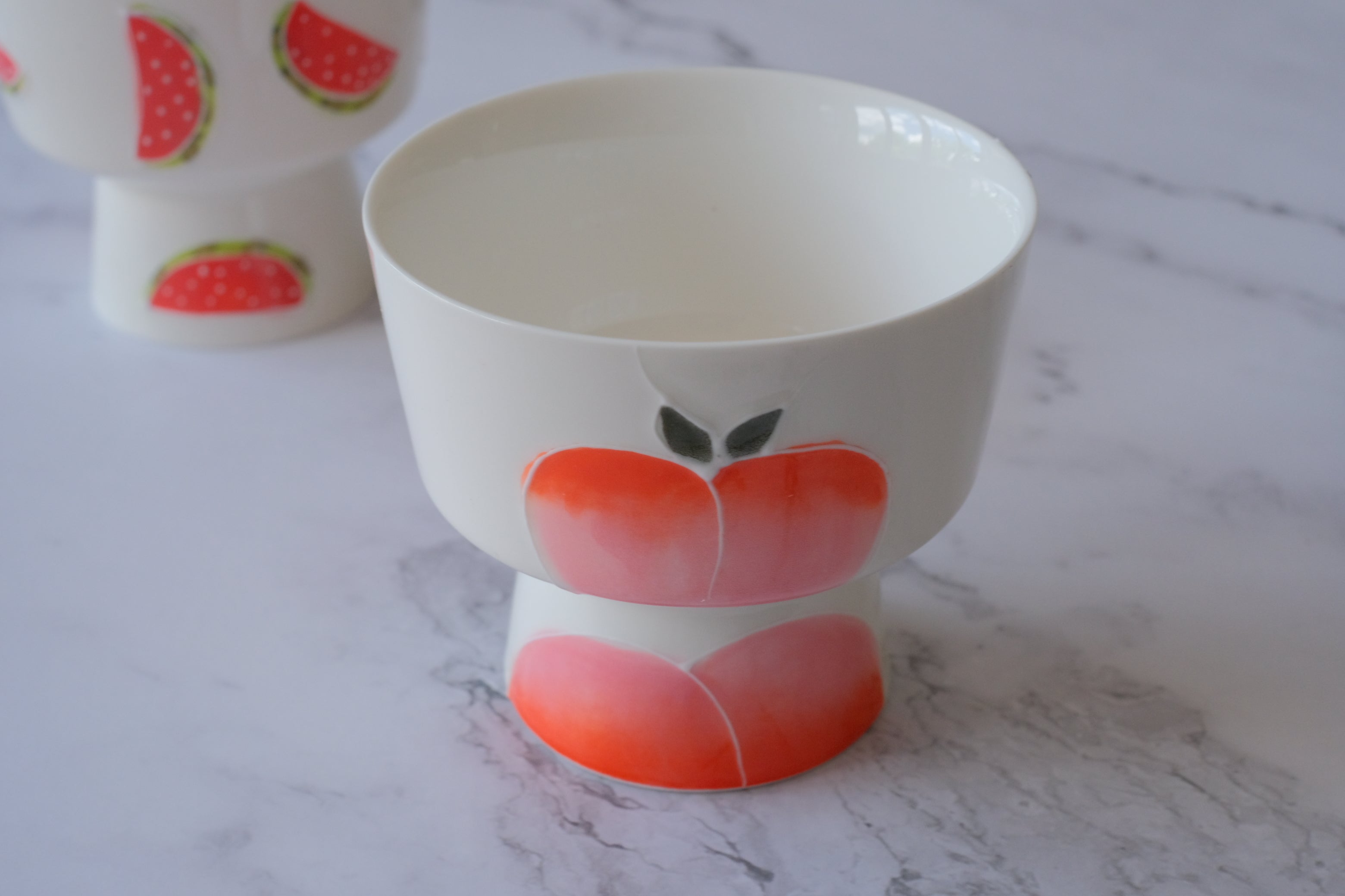 Summer Fruits Cinched High Neck Parfait Cup/ Ice Cream Bowl
