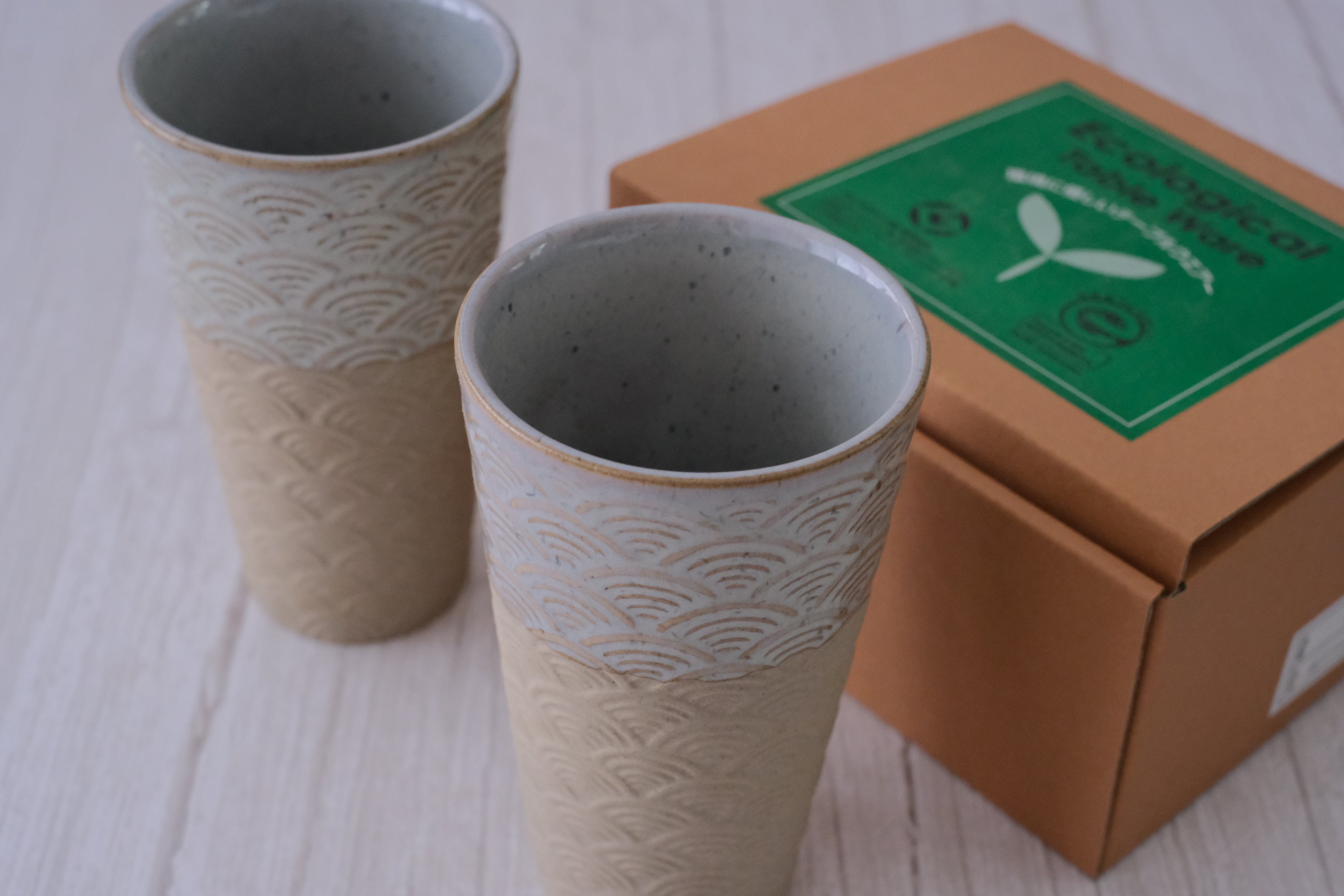 Mashiko Ware Unofu Ecological Pair Tumbler Cups