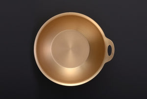 Hokuriku Alumi - Showa Retro 4 Piece Gold Aluminum Prep/ Mixing Bowl