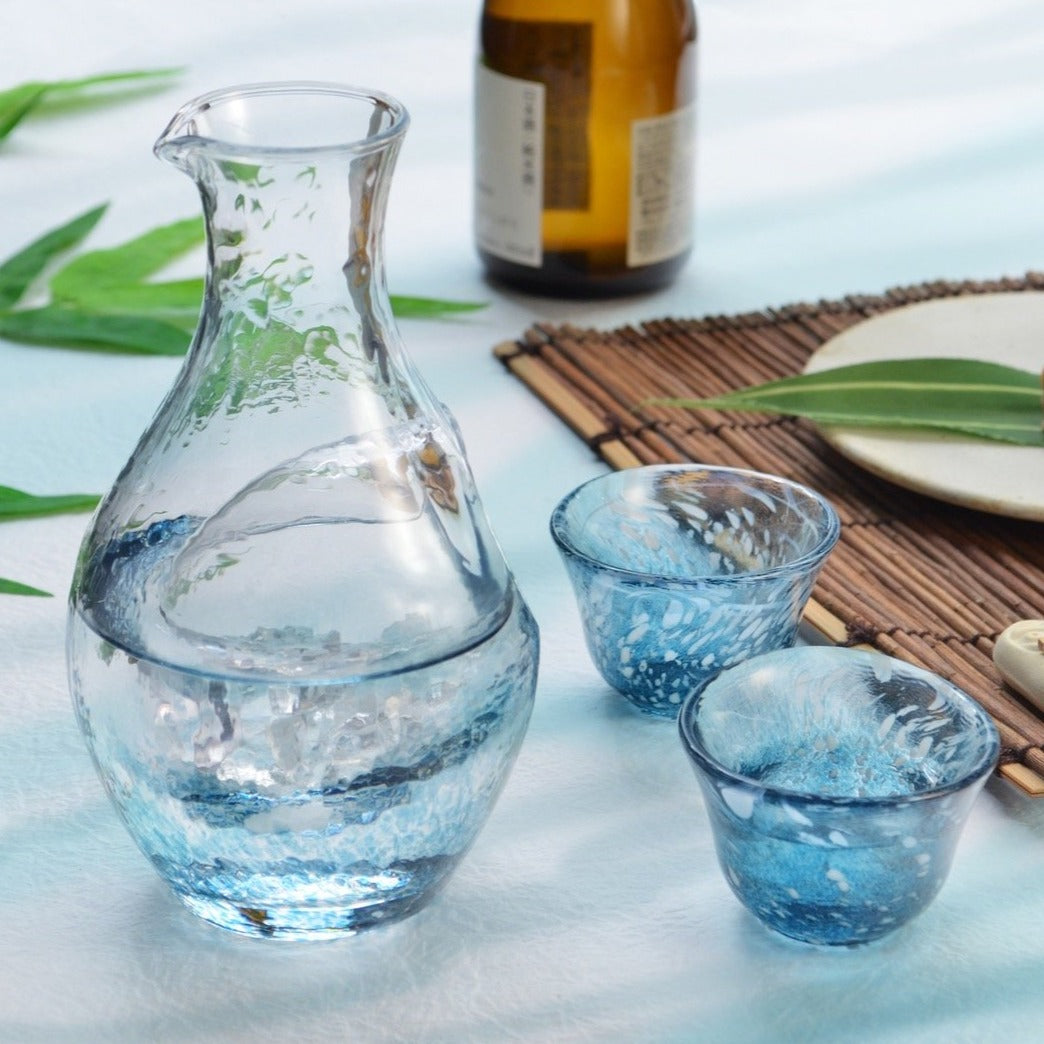 Toyo Sasaki Glass Sake Set - Starry Sea