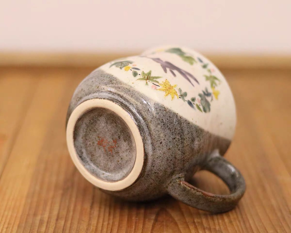Kutaniyaki Marubun Pair Bunny Mugs