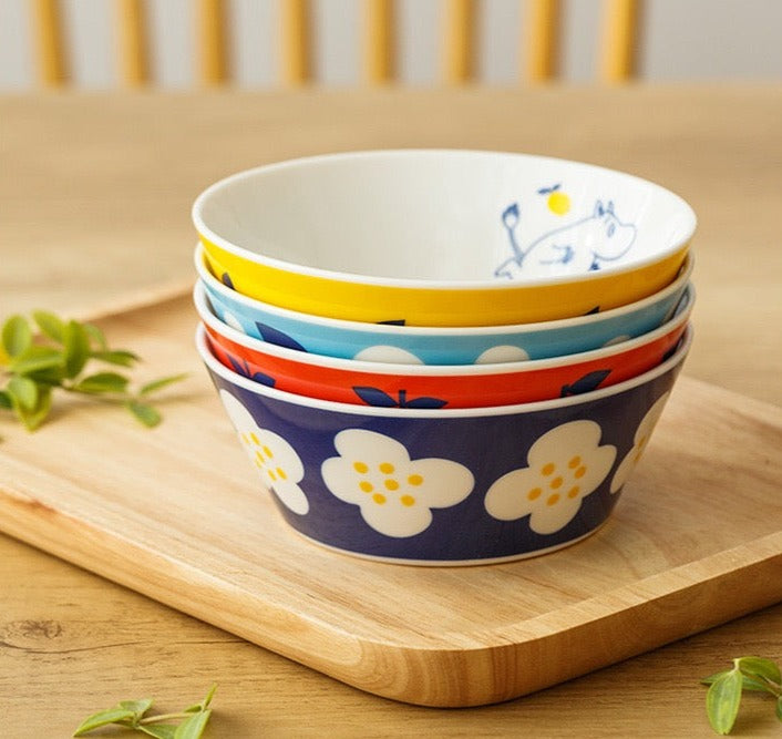 PRE-ORDER Yamaka Moomin Fruits & Florals Cereal Bowls
