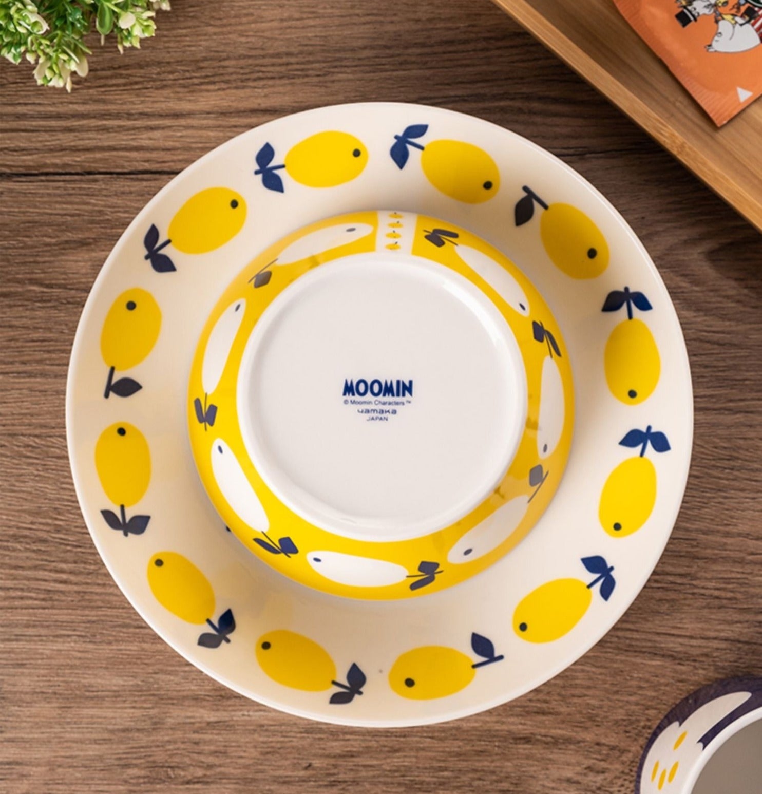 PRE-ORDER Yamaka Moomin Fruits & Florals Pasta Plate