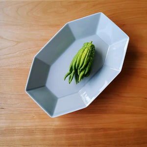 Tojiki Tonya Minoyaki Glossy Octagon Earthenware Serving Dish