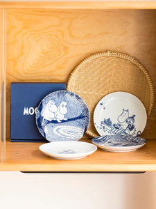 Moomin Indigo Tarina Sketch Medium Plate Set