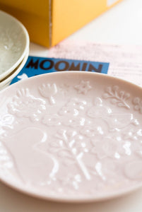 Yamaka Moomin Pastel 5 Piece Embossed Plate Set