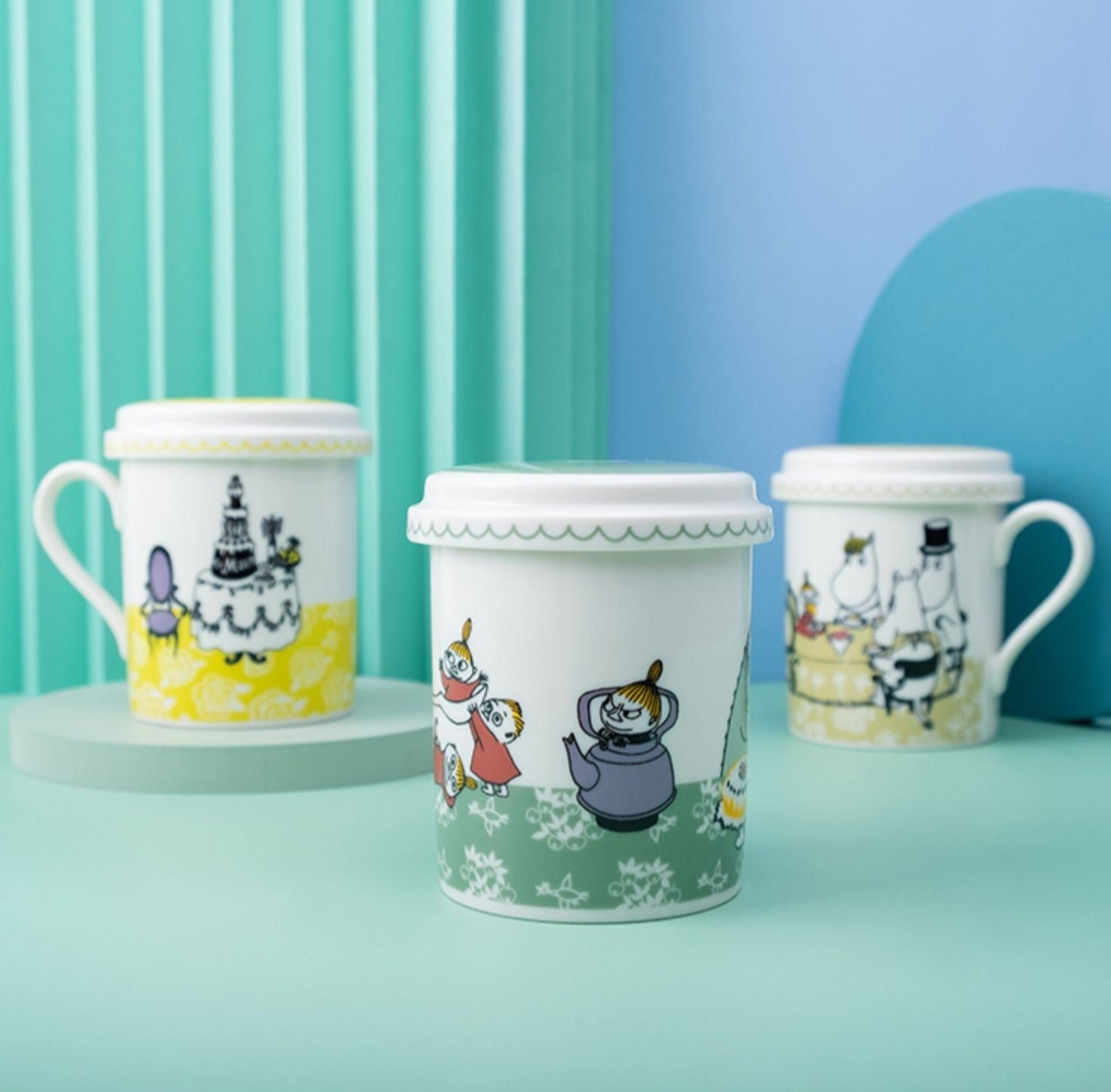 Yamaka Celec Moomin Teamate Deep Steep Tea Mugs with Lid
