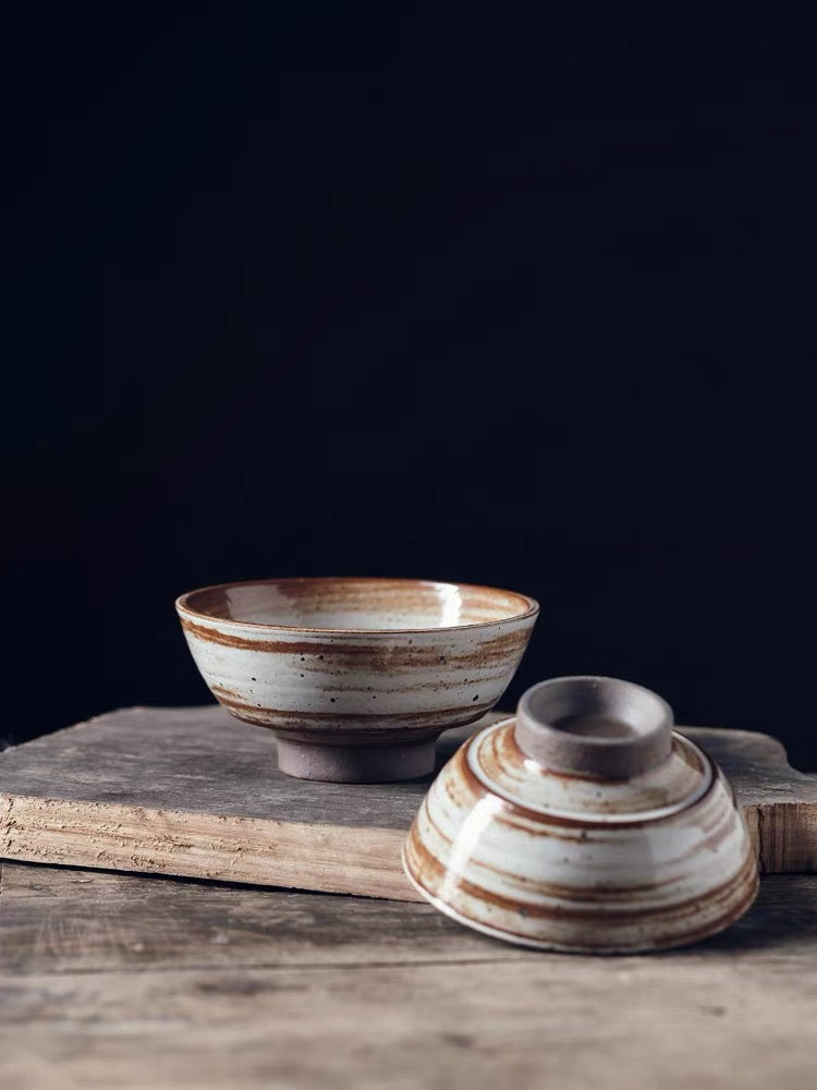 Handmade S'mores Swirl Earthenware Dinner Series