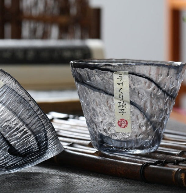 Hatsuyuki Drink Glass - Inked Snow