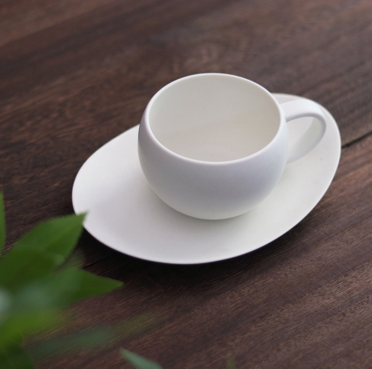 Saliu Japan Coffee/ Tea Cup & Oval Saucer