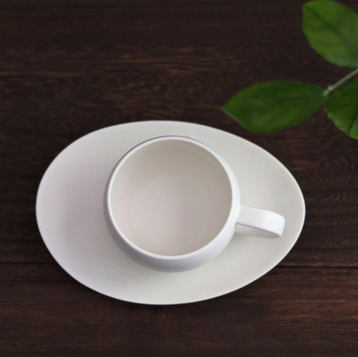 Saliu Japan Coffee/ Tea Cup & Oval Saucer