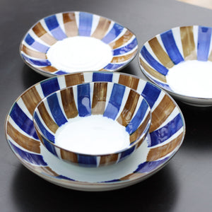 Two-Tone Tokusa Minoyaki Tableware Collection