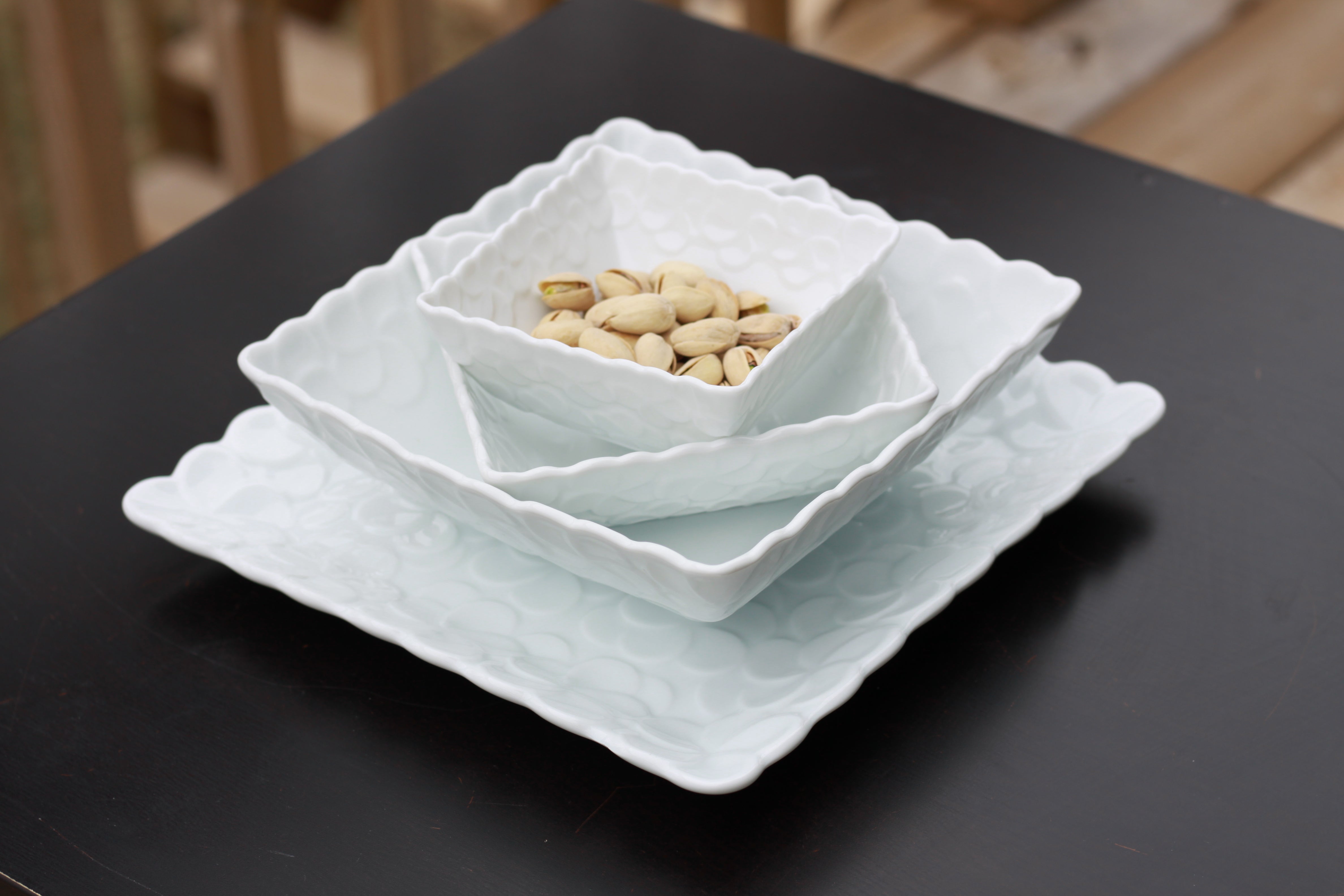 Frangipani White Plumeria Dinnerware Series