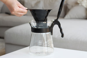 Hario V60 Drip-in Pour Over Coffee Maker Kit - Built-in Dripper