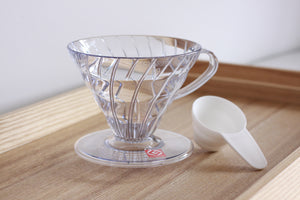 Hario V60-02 Clear Dripper with Measuring Spoon
