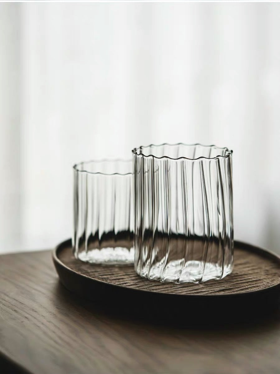 Curved Stripe Cocktail Glass