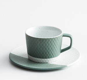 Geomi Ceramic Cup & Saucer