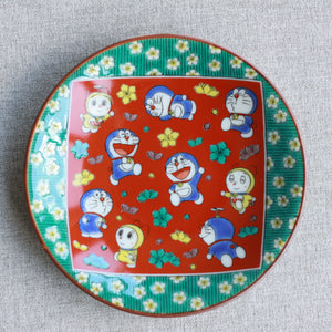 Doraemon Kutaniware Plate - Antique Plum Blossoms