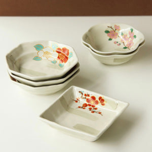 Aritayaki Floral Seifu Serveware Bowl & Plate Box Set